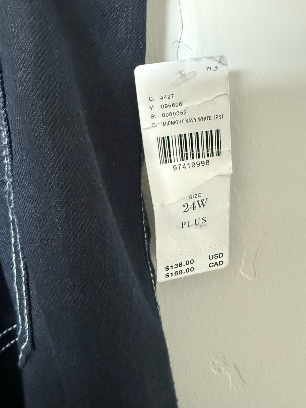 Anthropologie Navy Colette Pants - Picture 2 of 3